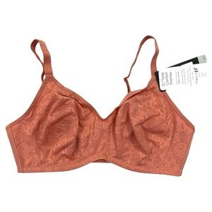 NWT TC Fine Intimates 34D Shape of U Seamless Lace Bra 4801 Underwire DesertSand